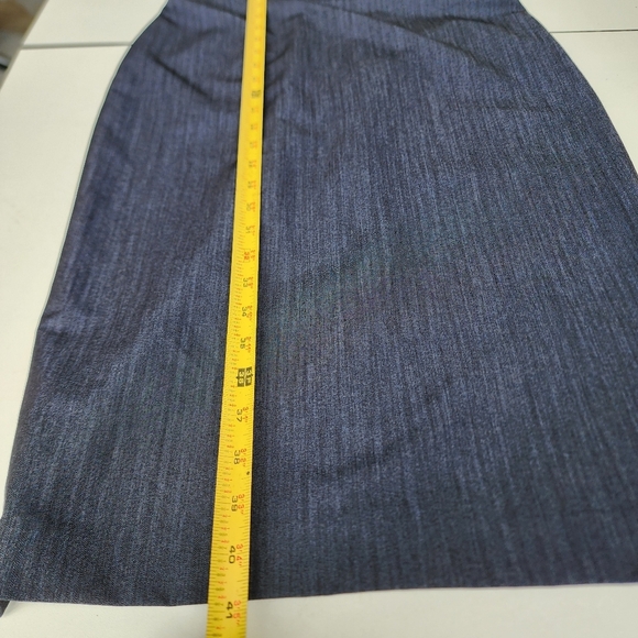 Calvin Klein Womens Blue Denim Chambray Sleeveless Sheath Midi Dress Bodycon 4 - Picture 10 of 16